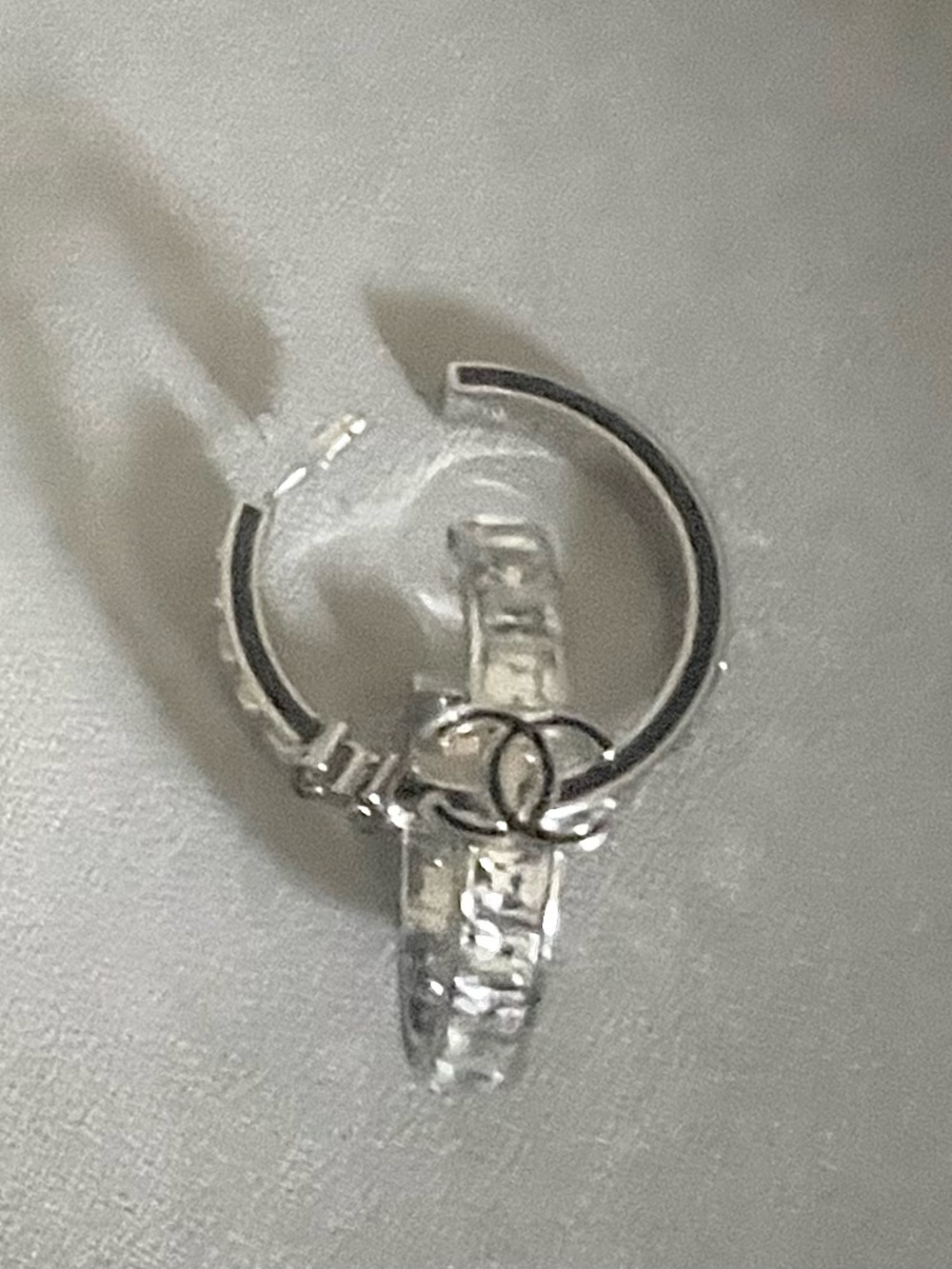 Silver Interlocking Circle Hoop Earrings - Women Jewelry